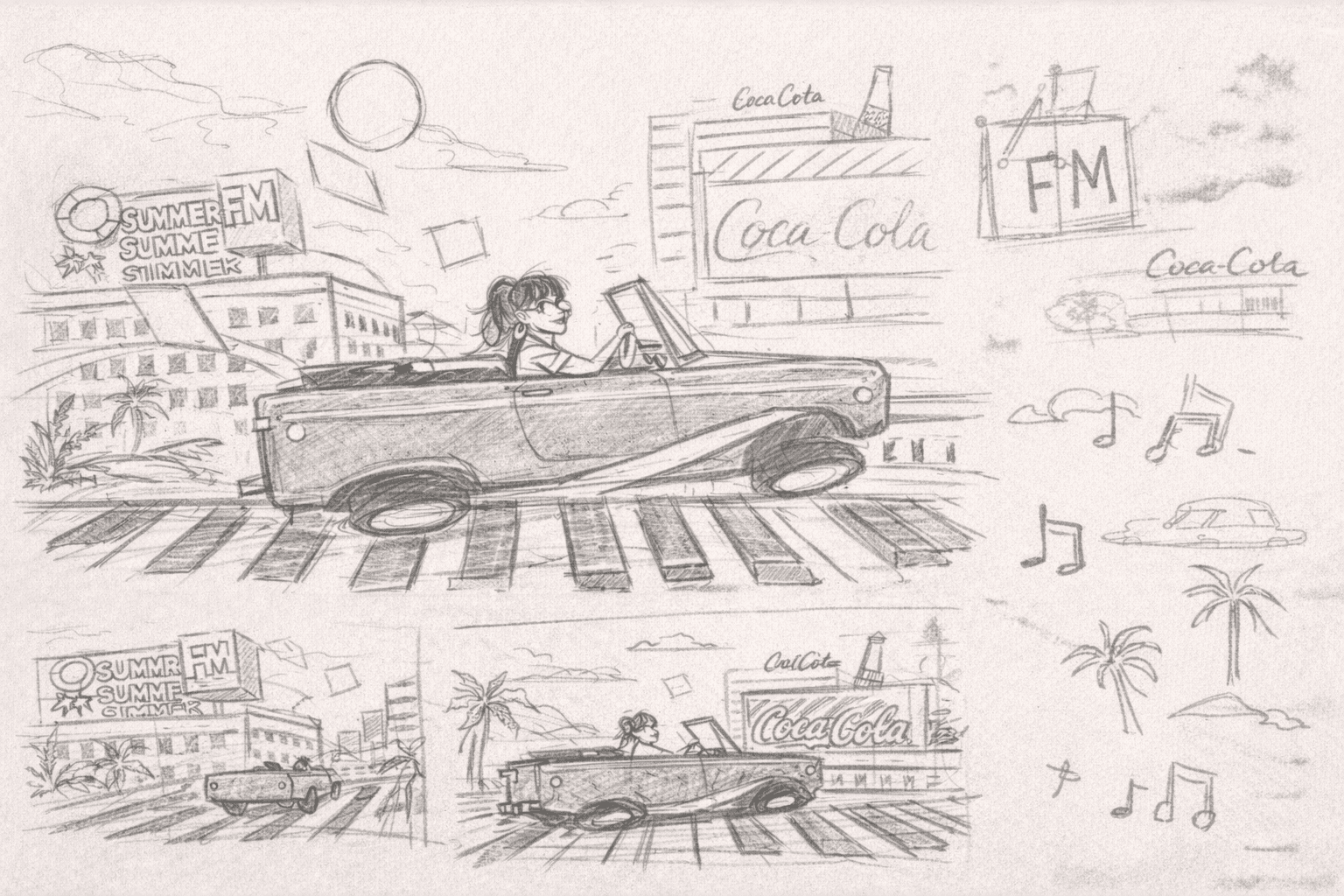 Coke Break concept sketch